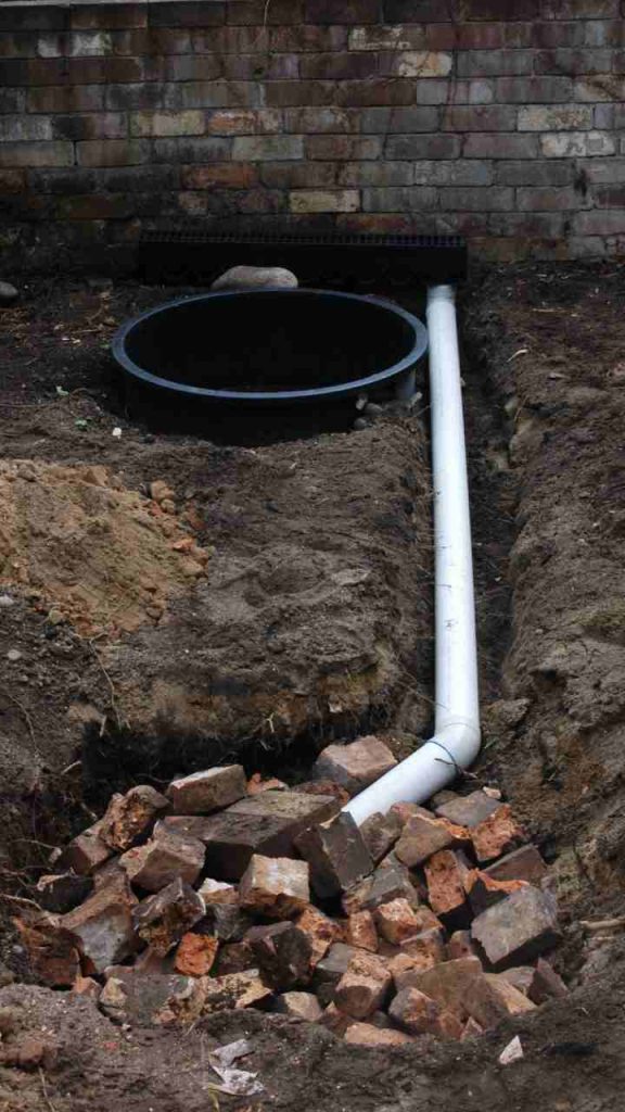 back filling soak-a-way
