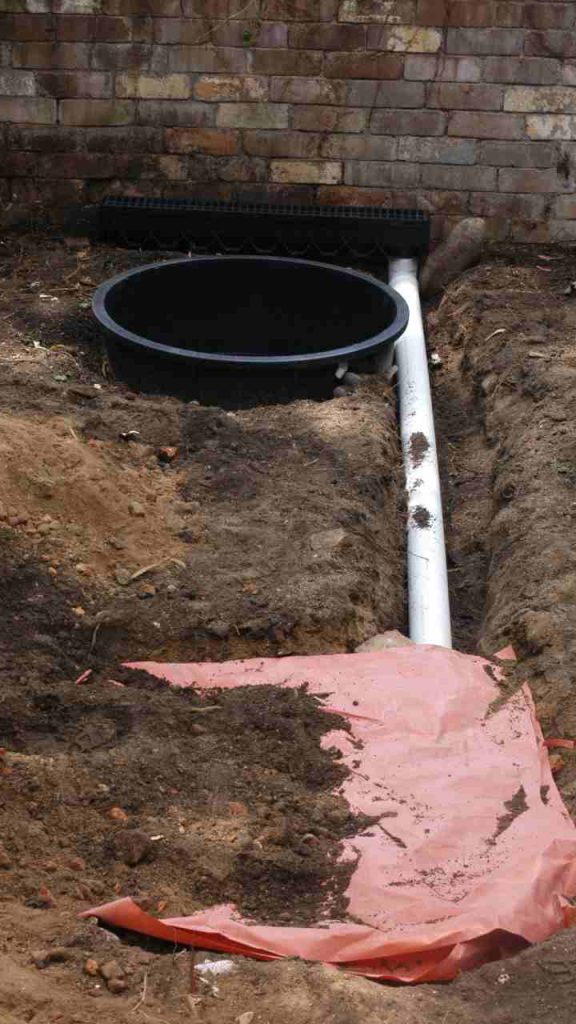 back filling soak-a-way