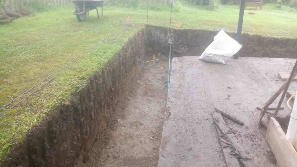 digging footings