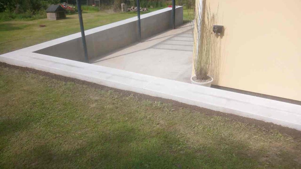 6" block retaining walls after rendering