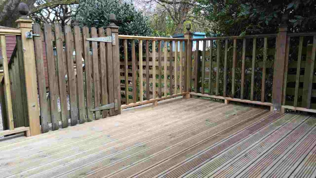 repairing decking finished- replaced duck boards, hand rails, spindles and several joists