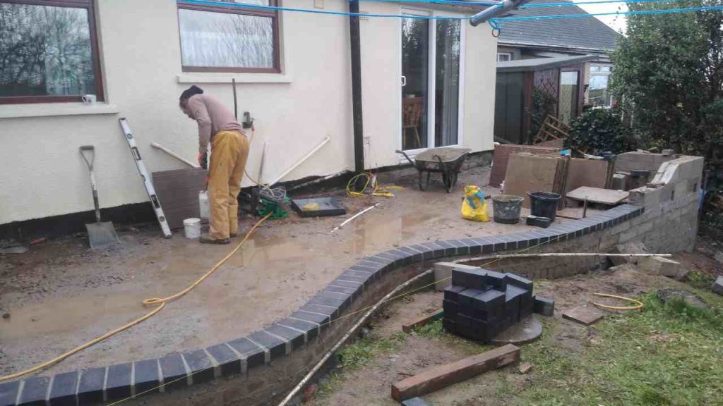 base down and engineering brick curves