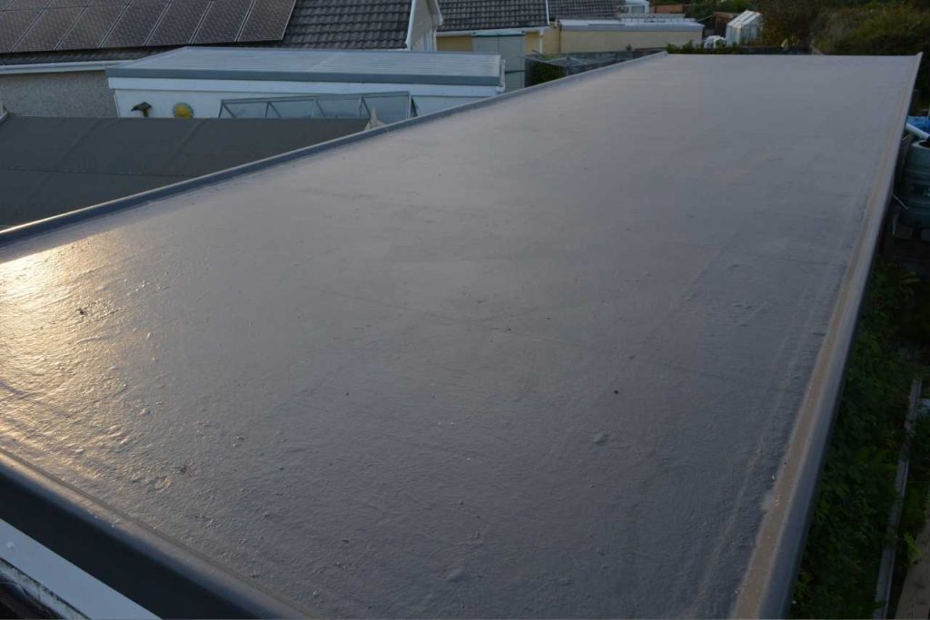 finished GRP roof
