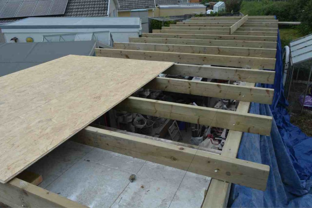 New joists and deck for GRP roof