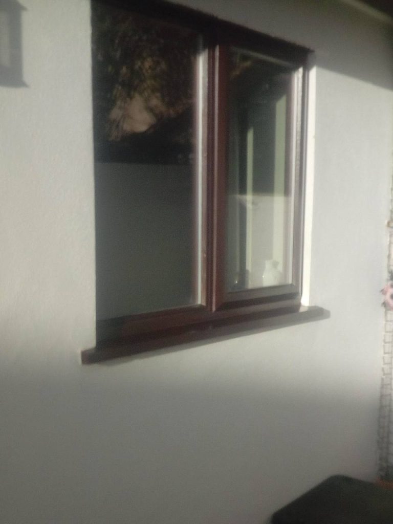 old upvc window to be replaced with new upvc french door